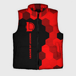 Мужской жилет League of Legends - red gradient по-вертикали, цвет: 3D-черный