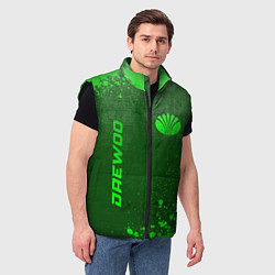 Мужской жилет Daewoo - green gradient вертикально, цвет: 3D-черный — фото 2