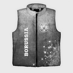 Мужской жилет Borussia - grey gradient вертикально, цвет: 3D-черный