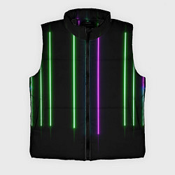 Мужской жилет Neon stripes, цвет: 3D-черный