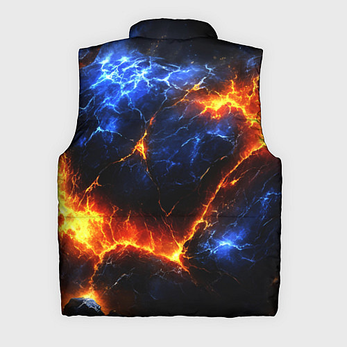 Мужской жилет Лада и лед в разломе плит / 3D-Красный – фото 2