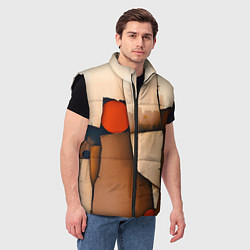 Мужской жилет Фрагментированная композиция, цвет: 3D-черный — фото 2