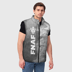 Мужской жилет FNAF - grey gradient по-вертикали, цвет: 3D-черный — фото 2