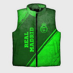 Мужской жилет Real Madrid - green gradient вертикально, цвет: 3D-черный