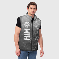 Мужской жилет HIM - grey gradient по-вертикали, цвет: 3D-черный — фото 2