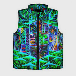 Мужской жилет Психоделика узор кислотный, цвет: 3D-красный