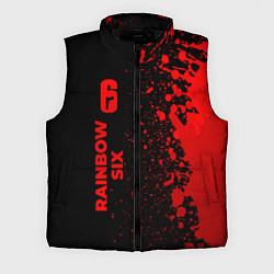 Мужской жилет Rainbow Six - red gradient по-вертикали, цвет: 3D-черный