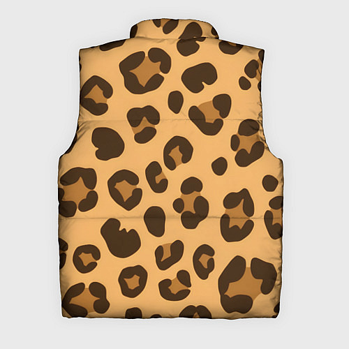 Мужской жилет Коричневые пятна леопарда / 3D-Красный – фото 2
