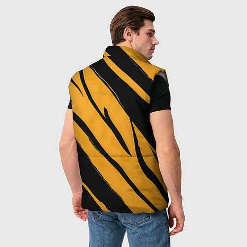 Мужской жилет Тигровый раскрас / 3D-Светло-серый – фото 4