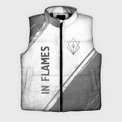 Мужской жилет In Flames - white gradient вертикально, цвет: 3D-черный