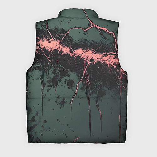 Мужской жилет Гранж потертая текстура / 3D-Красный – фото 2