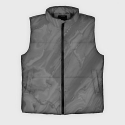 Мужской жилет Серая текстура каменная мрамор, цвет: 3D-черный