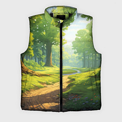 Мужской жилет Fabulous forest, цвет: 3D-черный