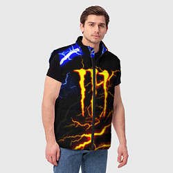 Мужской жилет Monster energy шторм, цвет: 3D-черный — фото 2