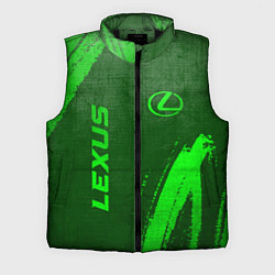 Мужской жилет Lexus - green gradient вертикально, цвет: 3D-черный