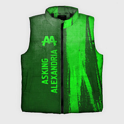 Мужской жилет Asking Alexandria - green gradient по-вертикали