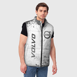 Мужской жилет Volvo - white gradient вертикально, цвет: 3D-черный — фото 2