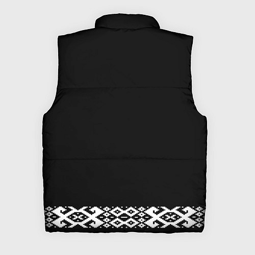 Мужской жилет Славянский орнамент и узор на черном - вышиванка р / 3D-Светло-серый – фото 2