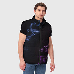 Мужской жилет Color black blue pink, цвет: 3D-черный — фото 2