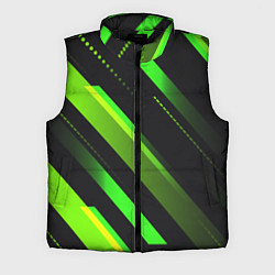 Мужской жилет Color black green