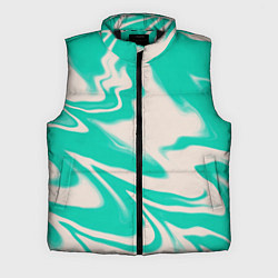 Мужской жилет Color white turquoise, цвет: 3D-черный