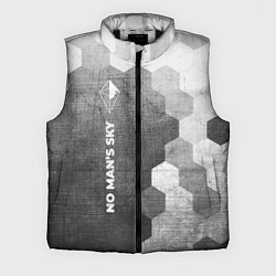 Мужской жилет No Mans Sky - grey gradient по-вертикали, цвет: 3D-черный