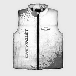 Мужской жилет Chevrolet - white gradient вертикально, цвет: 3D-черный