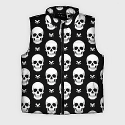 Мужской жилет Черепной фон, цвет: 3D-черный