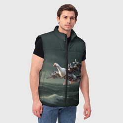 Мужской жилет Бомбардито гусито мем, цвет: 3D-черный — фото 2