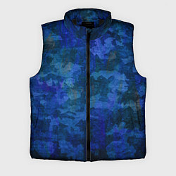 Мужской жилет Абстракция - blue uniform camouflage