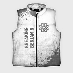 Мужской жилет Breaking Benjamin - white gradient вертикально, цвет: 3D-черный