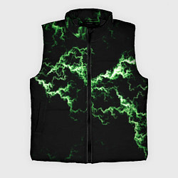 Мужской жилет Lightning green glow, цвет: 3D-черный
