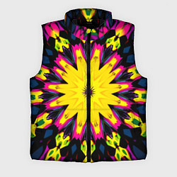 Мужской жилет Звездный калейдоскоп, цвет: 3D-черный