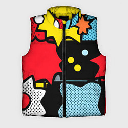 Мужской жилет Поп абстракция, цвет: 3D-черный