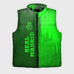 Мужской жилет Real Madrid - green gradient по-вертикали, цвет: 3D-черный
