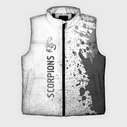 Мужской жилет Scorpions - white gradient по-вертикали, цвет: 3D-черный
