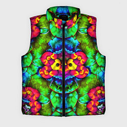 Мужской жилет Калейдоскоп с птичкой, цвет: 3D-черный