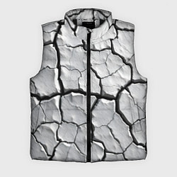 Мужской жилет Серая растрескавшаяся глина, цвет: 3D-черный