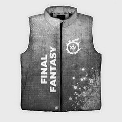 Мужской жилет Final Fantasy - grey gradient вертикально, цвет: 3D-черный