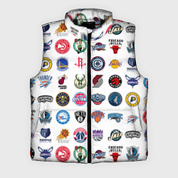 Мужской жилет Команды НБА на белом фоне, цвет: 3D-черный
