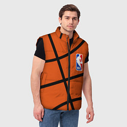 Мужской жилет НБА на оранжевом фоне, цвет: 3D-черный — фото 2