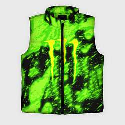 Мужской жилет Monster energy кислотное лого, цвет: 3D-черный