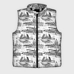 Мужской жилет Питер и корюшка, цвет: 3D-черный