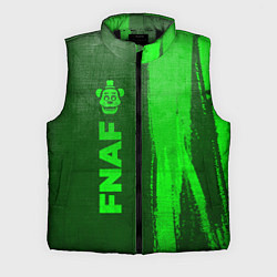 Мужской жилет FNAF - green gradient по-вертикали, цвет: 3D-черный