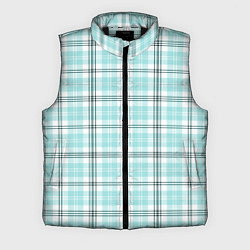 Мужской жилет Checkered light blue, цвет: 3D-черный