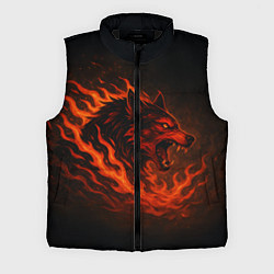 Мужской жилет Инфернальный волк, цвет: 3D-черный