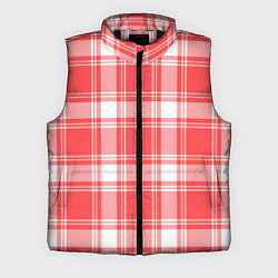 Мужской жилет Checked red white, цвет: 3D-черный