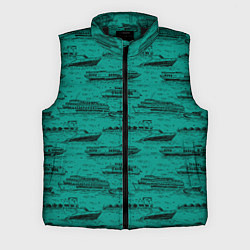 Мужской жилет Корабли плывут по Неве, цвет: 3D-черный