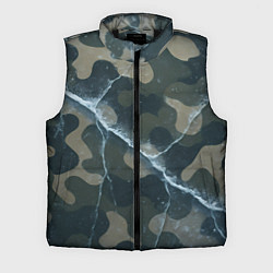 Мужской жилет Ледяной камуфляж, цвет: 3D-черный
