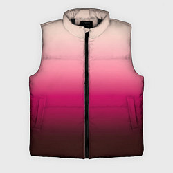 Мужской жилет Градиент transcendent pink омбре, цвет: 3D-черный